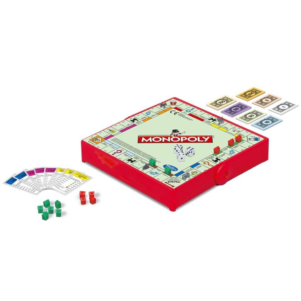 Stalo žaidimas Monopoly Grab&Go Hasbro Gaming, RU kaina ir informacija | Stalo žaidimai, galvosūkiai | pigu.lt