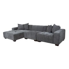 Kampinė sofa DAHLIA LC, pilka kaina ir informacija | Sofos | pigu.lt