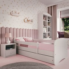 Кровать babydreams белая без ящика, с матрасом 180/80 цена и информация | Детские кровати | pigu.lt