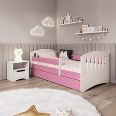 Розовая кровать классик 1 с ящиком, с матрасом 180/80 цена и информация | Детские кровати | pigu.lt