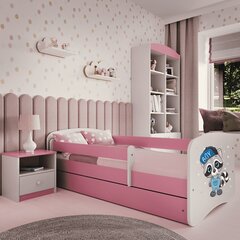 Łóżko babydreams różowe szop z szufladą materac niepalny 180/80 цена и информация | Детские кровати | pigu.lt