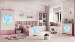 Babydreams розовая кровать с ящиком и матрасом 140/70 цена и информация | Детские кровати | pigu.lt
