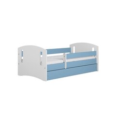 Синяя кровать классик 2 с ящиком, с матрасом 160/80 цена и информация | Детские кровати | pigu.lt