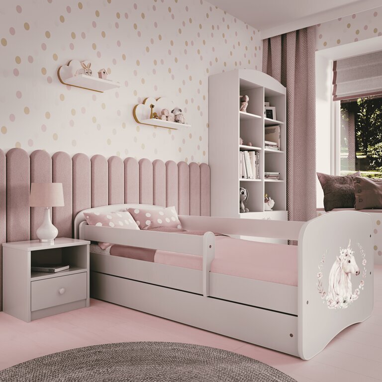 Vaikiška lova su stalčiumi be čiužinio Kocot Kids BabyDreams, balta цена и информация | Vaikiškos lovos | pigu.lt