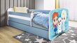 Vaikiška lova su stalčiumi be čiužinio Kocot Kids BabyDreams, mėlyna kaina ir informacija | Vaikiškos lovos | pigu.lt