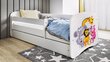 Vaikiška lova be čiužinio ir stalčiaus Kocot Kids BabyDreams, balta kaina ir informacija | Vaikiškos lovos | pigu.lt