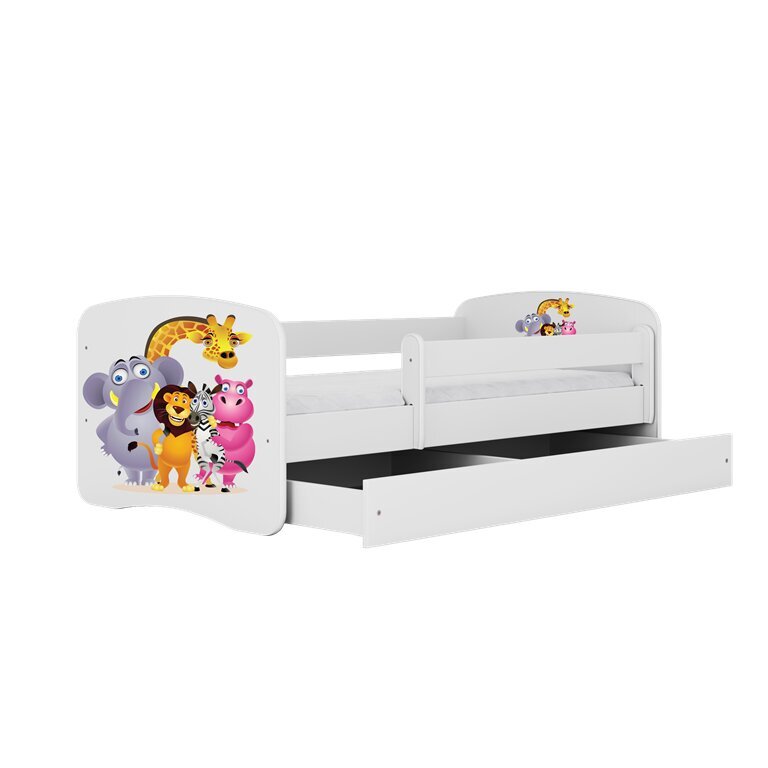 Vaikiška lova su stalčiumi be čiužinio Kocot Kids BabyDreams, balta kaina ir informacija | Vaikiškos lovos | pigu.lt