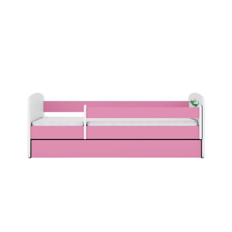 Vaikiška lova su stalčiumi ir čiužiniu Kocot Kids BabyDreams, rožinė kaina ir informacija | Vaikiškos lovos | pigu.lt