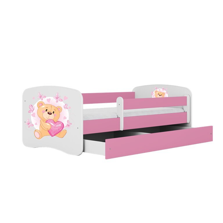 Vaikiška lova su stalčiumi be čiužinio Kocot Kids BabyDreams, rožinė kaina ir informacija | Vaikiškos lovos | pigu.lt