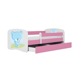 Vaikiška lova be stalčiaus su čiužiniu Kocot Kids BabyDreams, rožinė kaina ir informacija | Vaikiškos lovos | pigu.lt
