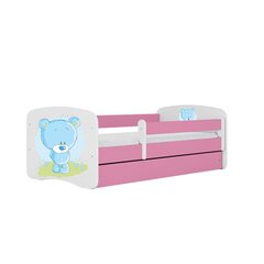Vaikiška lova be čiužinio ir stalčiaus Kocot Kids BabyDreams, rožinė kaina ir informacija | Vaikiškos lovos | pigu.lt