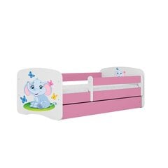 Babydreams розовая кровать с ящиком, без матраса 160/70 цена и информация | Детские кровати | pigu.lt