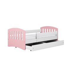 Vaikiška lova be stalčiaus su čiužiniu Kocot Kids Classic 1, rožinė kaina ir informacija | Vaikiškos lovos | pigu.lt