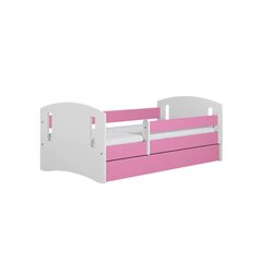 Розовая кровать классик 2 без ящика, с матрасом 140/80 цена и информация | Детские кровати | pigu.lt