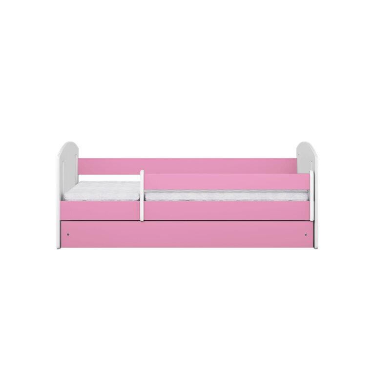 Vaikiška lova su stalčiumi ir čiužiniu Kocot Kids Classic 2, rožinė kaina ir informacija | Vaikiškos lovos | pigu.lt