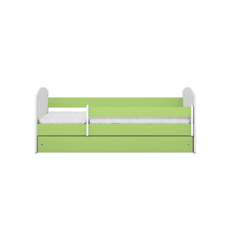 Vaikiška lova be stalčiaus su čiužiniu Kocot Kids Classic 2, žalia kaina ir informacija | Vaikiškos lovos | pigu.lt