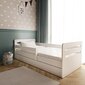 Vaikiška lova su stalčiumi be čiužinio Kocot Kids Tomi, balta kaina ir informacija | Vaikiškos lovos | pigu.lt