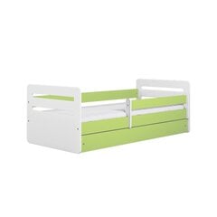 Кровать томи зеленая с ящиком и матрасом 160/80 цена и информация | Детские кровати | pigu.lt