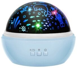 Ночник Fusion с проектором синий цена и информация | Детские светильники | pigu.lt