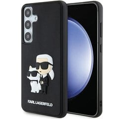 Original Pouch KARL LAGERFELD  hardcase 3D Rubber Karl&Choupette KLHCS24M3DRKCNK for Samsung Galaxy S24 Plus black цена и информация | Чехлы для телефонов | pigu.lt