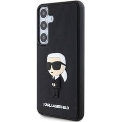 Original Pouch KARL LAGERFELD  hardcase 3D Rubber Ikonik KLHCS24M3DRKINK for Samsung Galaxy S24 Plus black цена и информация | Чехлы для телефонов | pigu.lt