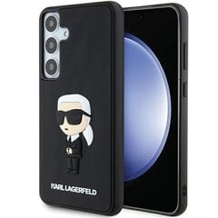 Original Pouch KARL LAGERFELD  hardcase 3D Rubber Ikonik KLHCS24S3DRKINK for Samsung Galaxy S24 black цена и информация | Чехлы для телефонов | pigu.lt