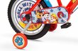 Vaikiškas dviratis Paw Patrol 16", raudonas kaina ir informacija | Dviračiai | pigu.lt