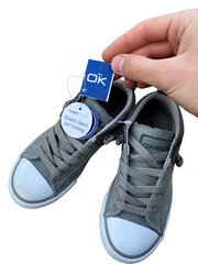  Кроссовки для мальчиков Okaidi Kidswear, серые цена и информация | Детская спортивная обувь | pigu.lt