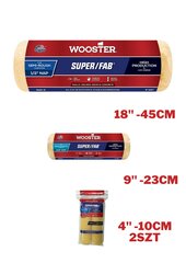 Wooster Super/Fab ritinėlių rinkinys su 10 mm plaušo sluoksniu kaina ir informacija | Dažymo įrankiai | pigu.lt