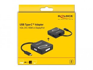Delock 63129 цена и информация | Адаптеры, USB-разветвители | pigu.lt