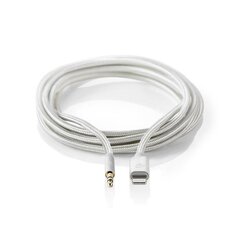 Nedis Адаптер Lightning Apple Lightning 8-Pin - Разъем 3.5 мм, Мужской, Позолоченный, Длина 100 мм, Круглое Покрытие из Нейлона цена и информация | Адаптеры, USB-разветвители | pigu.lt