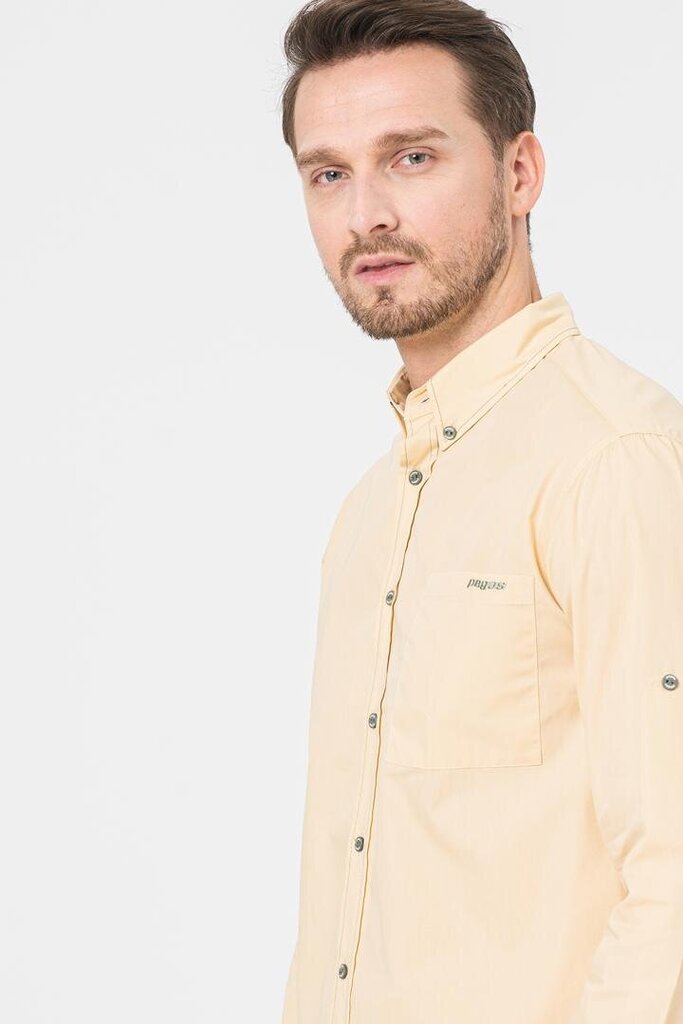 Marškiniai vyrams, geltoni цена и информация | Vyriški marškiniai | pigu.lt