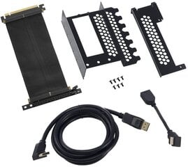 CableMod CM-VPB-2DK-R – universalus vertikalus GPU laikiklis su 200 mm plokščios linijos Pci-E X16 stovo kabelio rinkiniu + 1x DisplayPort, 1x HDMI kaina ir informacija | Vidiniai kietieji diskai (HDD, SSD, Hybrid) | pigu.lt