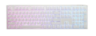 Mechaninė klaviatūra Ducky One 3 grynai balta viso dydžio Hotswap Cherry MX sidabrinė, RGB, PBT klavišų dangteliai цена и информация | Клавиатуры | pigu.lt