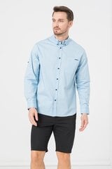Marškiniai vyrams, mėlyni kaina ir informacija | Vyriški marškiniai | pigu.lt
