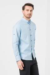 Светло-голубая рубашка Slim Fit C-INO цена и информация | Мужские рубашки | pigu.lt