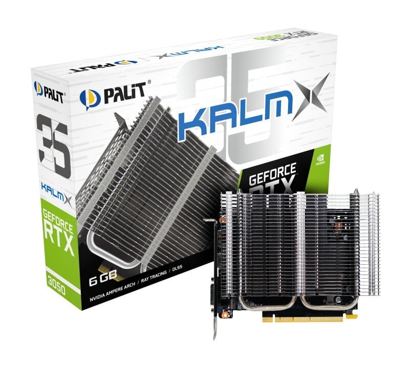 Palit GeForce RTX 3050 KalmX (NE63050018JE-1070H) цена и информация | Vaizdo plokštės (GPU) | pigu.lt