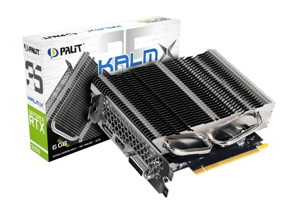 Palit GeForce RTX 3050 KalmX (NE63050018JE-1070H) цена и информация | Vaizdo plokštės (GPU) | pigu.lt