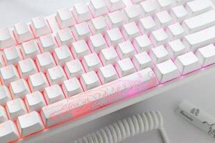 Mechaninė klaviatūra Ducky One 3 grynai balta TKL Hotswap Cherry MX Clear, RGB, PBT klavišų dangteliai цена и информация | Клавиатуры | pigu.lt