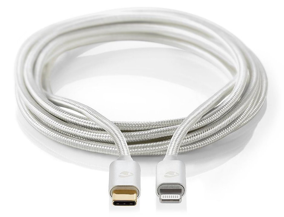 Nedis Lightning/USB 2.0, 1 m kaina ir informacija | Kabeliai ir laidai | pigu.lt