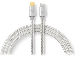 Nedis Lightning/USB 2.0, 1 m kaina ir informacija | Kabeliai ir laidai | pigu.lt