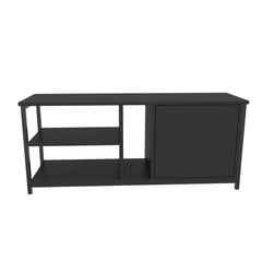 TV stovas Asir, 120x35,3x50,8 cm, pilkas/juodas цена и информация | Тумбы под телевизор | pigu.lt