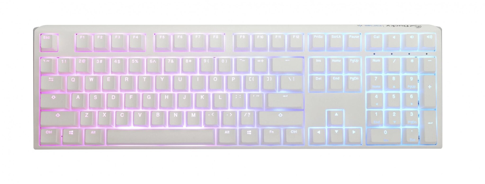 Ducky One 3 Pure White цена и информация | Klaviatūros | pigu.lt