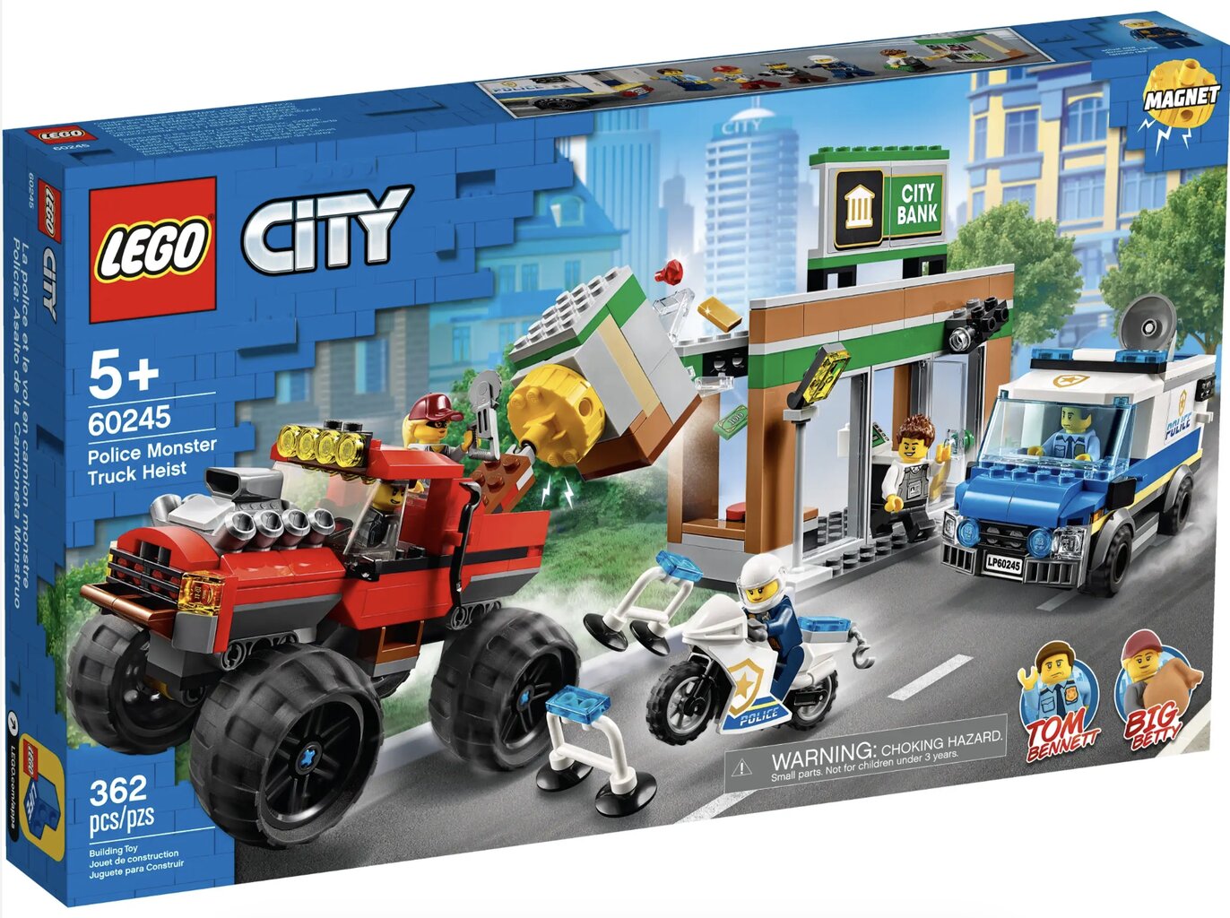 60245 LEGO® City Policijos sunkvežimio monstro apiplėšimas kaina ir informacija | Konstruktoriai ir kaladėlės | pigu.lt