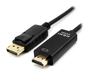 XtendLan DisplayPort/HDMI, 1.8 m kaina ir informacija | Kabeliai ir laidai | pigu.lt