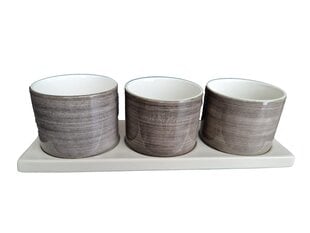 Scandinavian Home keramikinių dubenėlių rinkinys serviravimui Skalset 3in1, 30x10 cm kaina ir informacija | Indai, lėkštės, pietų servizai | pigu.lt