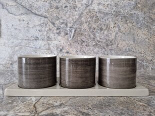 Scandinavian Home keramikinių dubenėlių rinkinys serviravimui Skalset 3in1, 30x10 cm kaina ir informacija | Indai, lėkštės, pietų servizai | pigu.lt