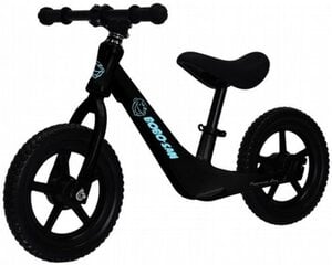 Balansinis dviratis Bobo-San 12", YM-BB-11, juodas kaina ir informacija | Balansiniai dviratukai | pigu.lt
