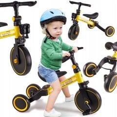 Беговел Ikonka Trike Fix Mini, желтый цена и информация | Трехколесные велосипеды | pigu.lt