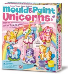 Творческий набор для изготовления магнитиков 4M Mould & Paint Unicorn цена и информация | Развивающие игрушки | pigu.lt